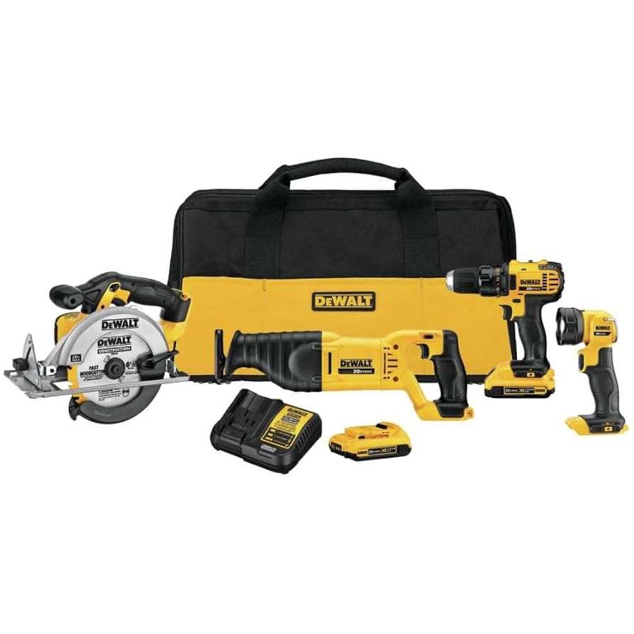 DeWalt 20V MAX 4-Tool Combo Kit - DCK423D2