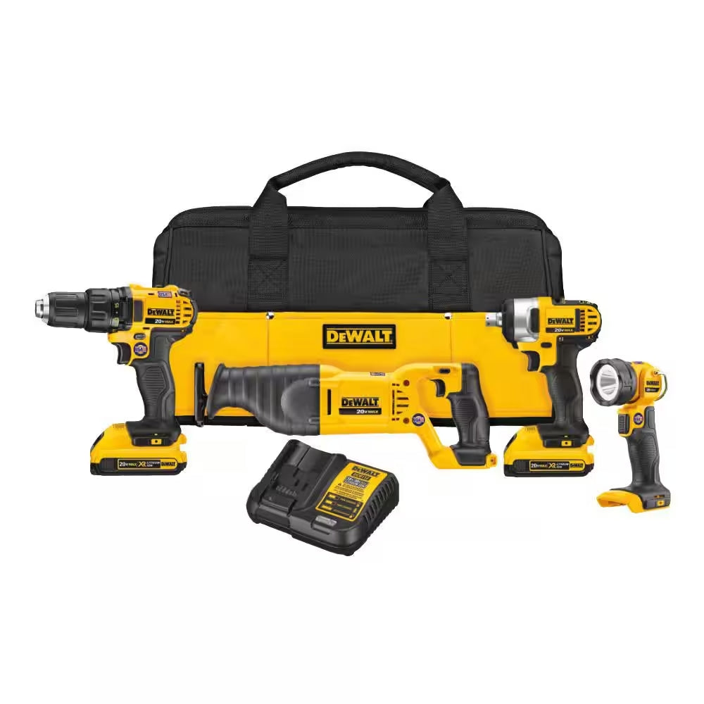 DeWalt 20V MAX 4-Tool Combo Kit - DCK478D2