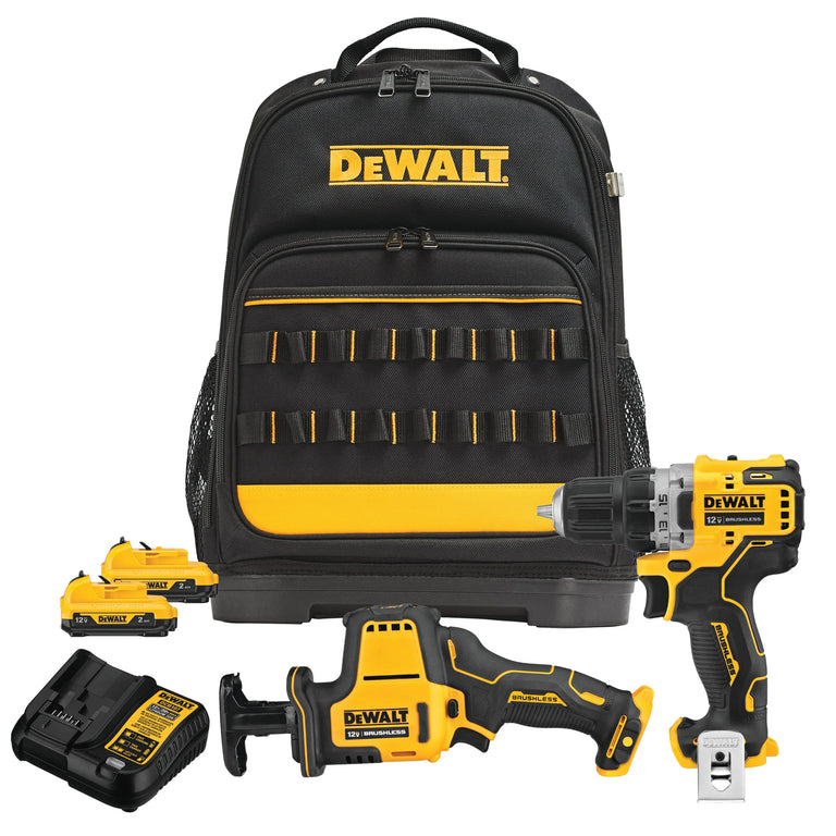 DeWalt 12V MAX 2-Tool Combo Kit with Professional Tool Backpack - DCKSS200F2