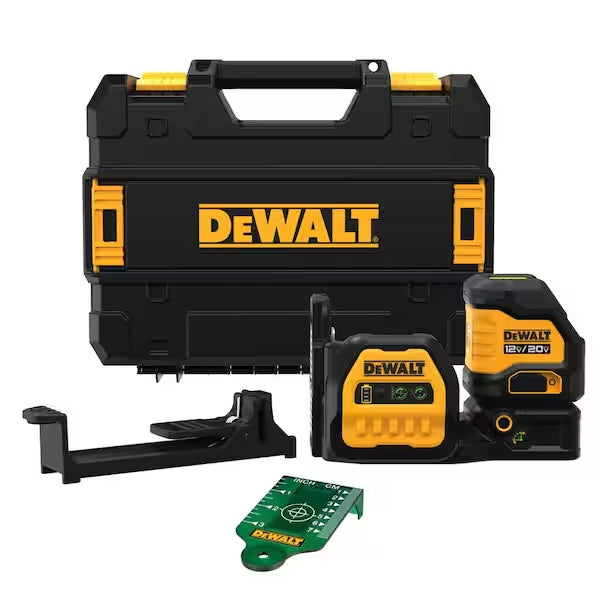 DeWalt 20V MAX XR Cordless Cross Line Green Laser (Tool Only) - DCLE34020GB