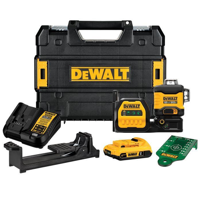 DeWalt 20V MAX Cross-Line Laser Level Kit - DCLE34030G