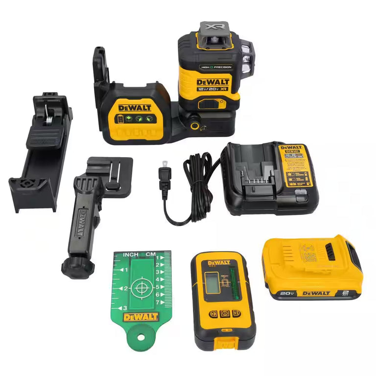 DeWalt 20V MAX 3 x 360 High Precision Green Laser - DCLE34033D1
