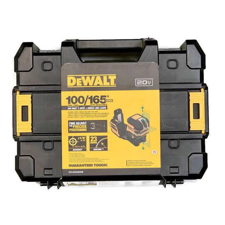 DeWalt 20V MAX Cross Line Green Laser Kit - DCLE34220GB