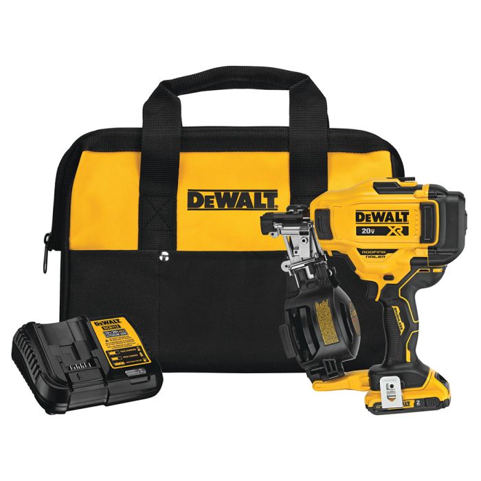DeWalt 20V MAX 15° Coil Roofing Nailer Kit - DCN45RND1