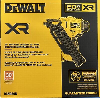 DeWalt 20V MAX 30° Paper Tape Framing Nailer (Tool Only) - DCN930B