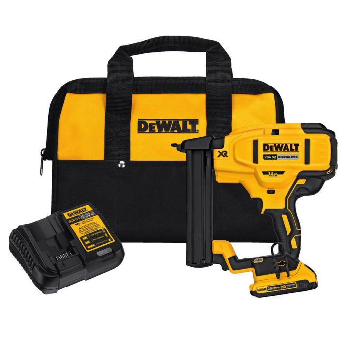 DeWalt 20V MAX 18-Guage Narrow Crown Stapler Kit - DCN681D1