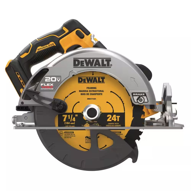 DeWalt 20V MAX 7-1/4 in. Circular Saw With FLEXVOLT Advantage (Tool Only) - DCS573B