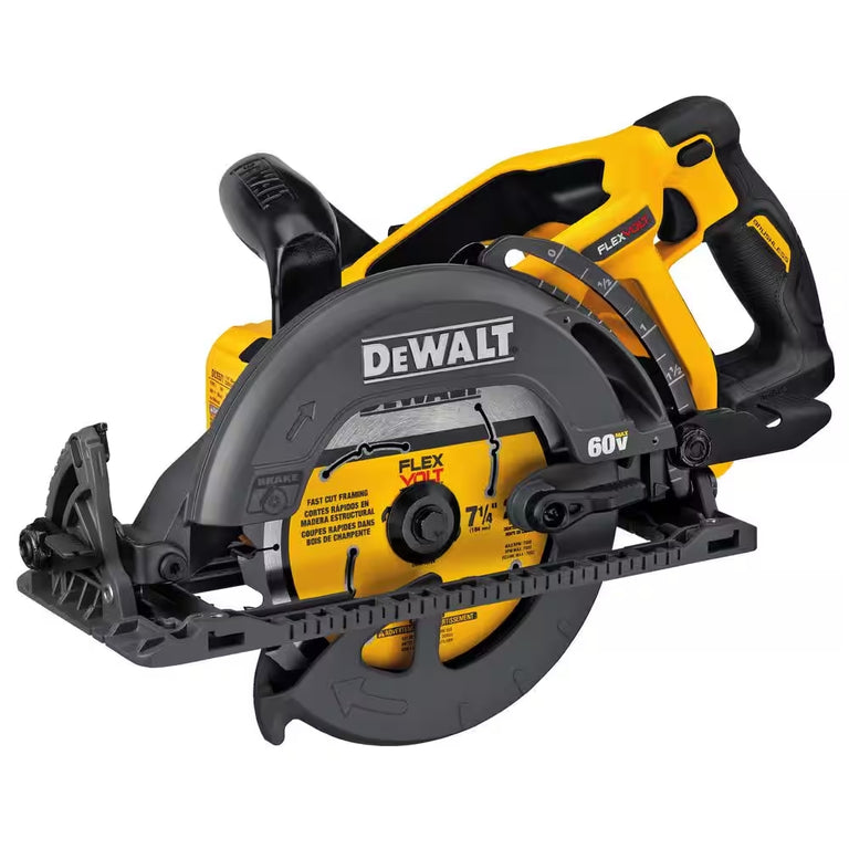 DeWalt 60V MAX Flexvolt 7-1/4 in. Cordless Worm Drive Style Saw (Tool Only) - DCS577B