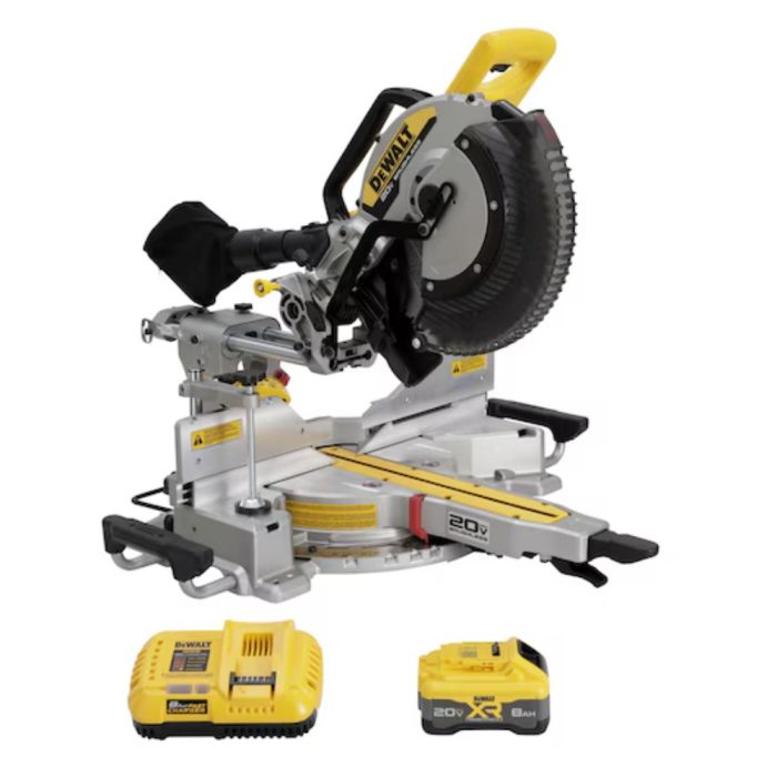 DeWalt 20V MAX 12-inch Double Bevel Sliding Miter Saw Kit - DCS785WW1