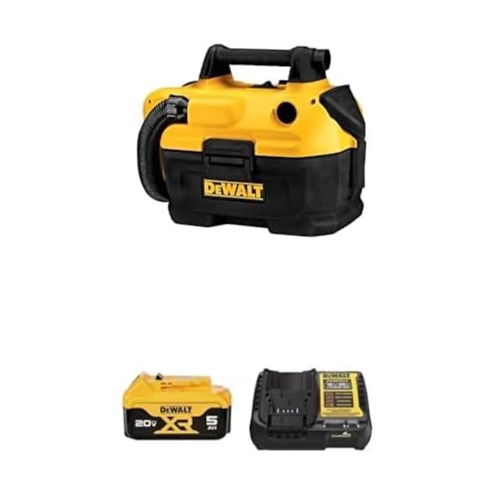 DeWalt 20V MAX Wet-Dry Vacuum with 5ah Battery & Charger - DCV580H