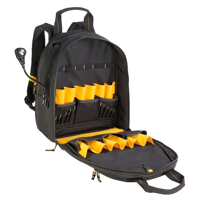 DeWalt 33-Pocket Lighted USB Charging Tool Backpack - DGCL33