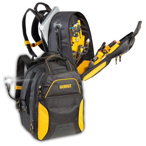 DeWalt 33-Pocket Lighted USB Charging Tool Backpack - DGCL33