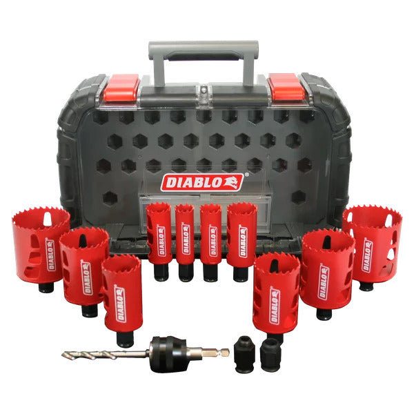 Diablo 14 Piece General Purpose Bi-Metal Hole Saw Set - DHS14SGP