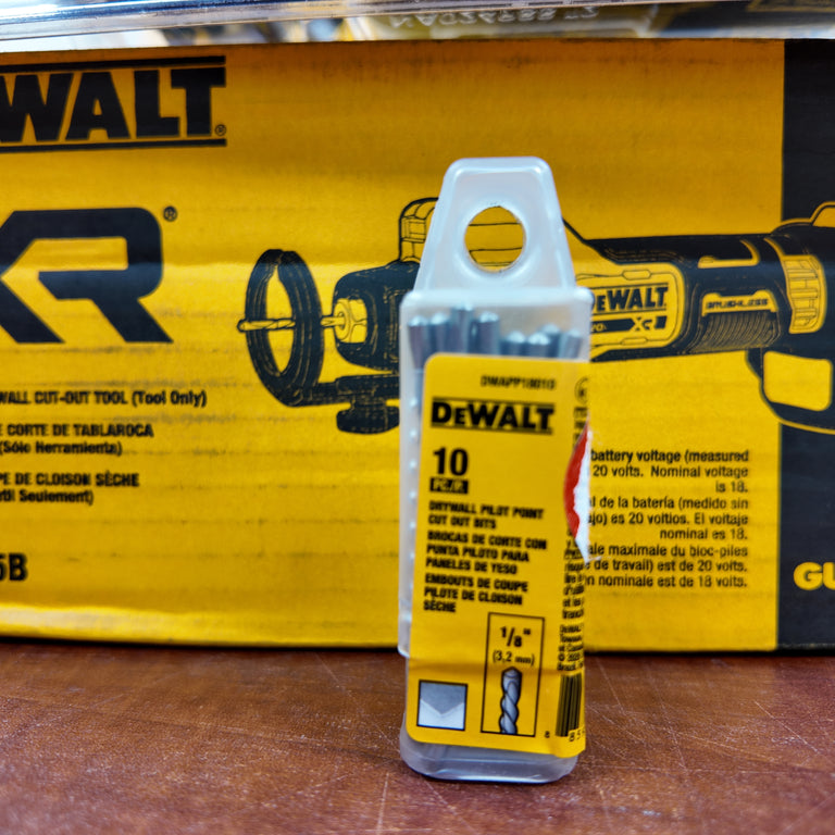 DeWalt 20V MAX Brushless Drywall Cut-Out Tool with Powerstack Battery Kit & Bits - DCE555B