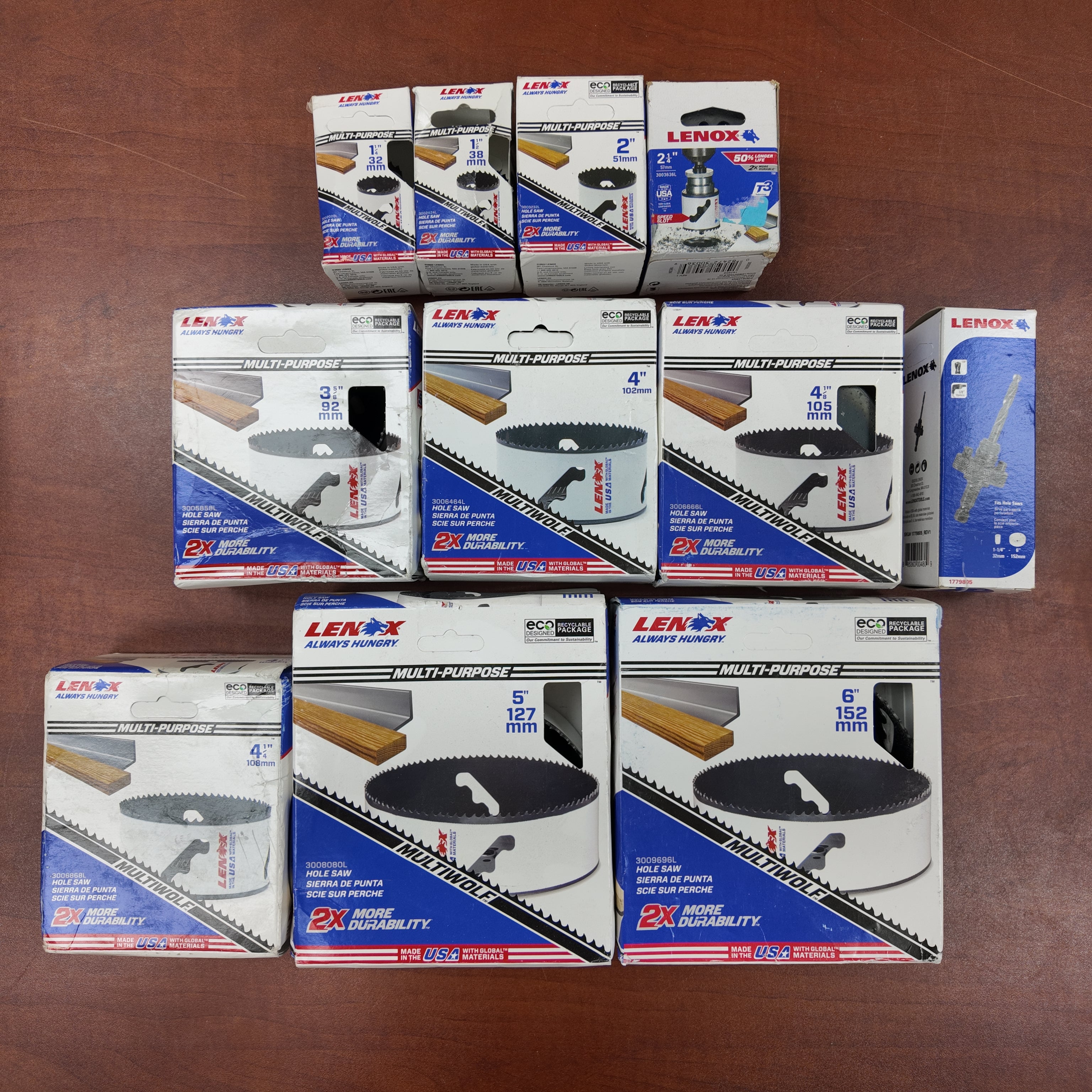 Lenox Holesaw Assortment