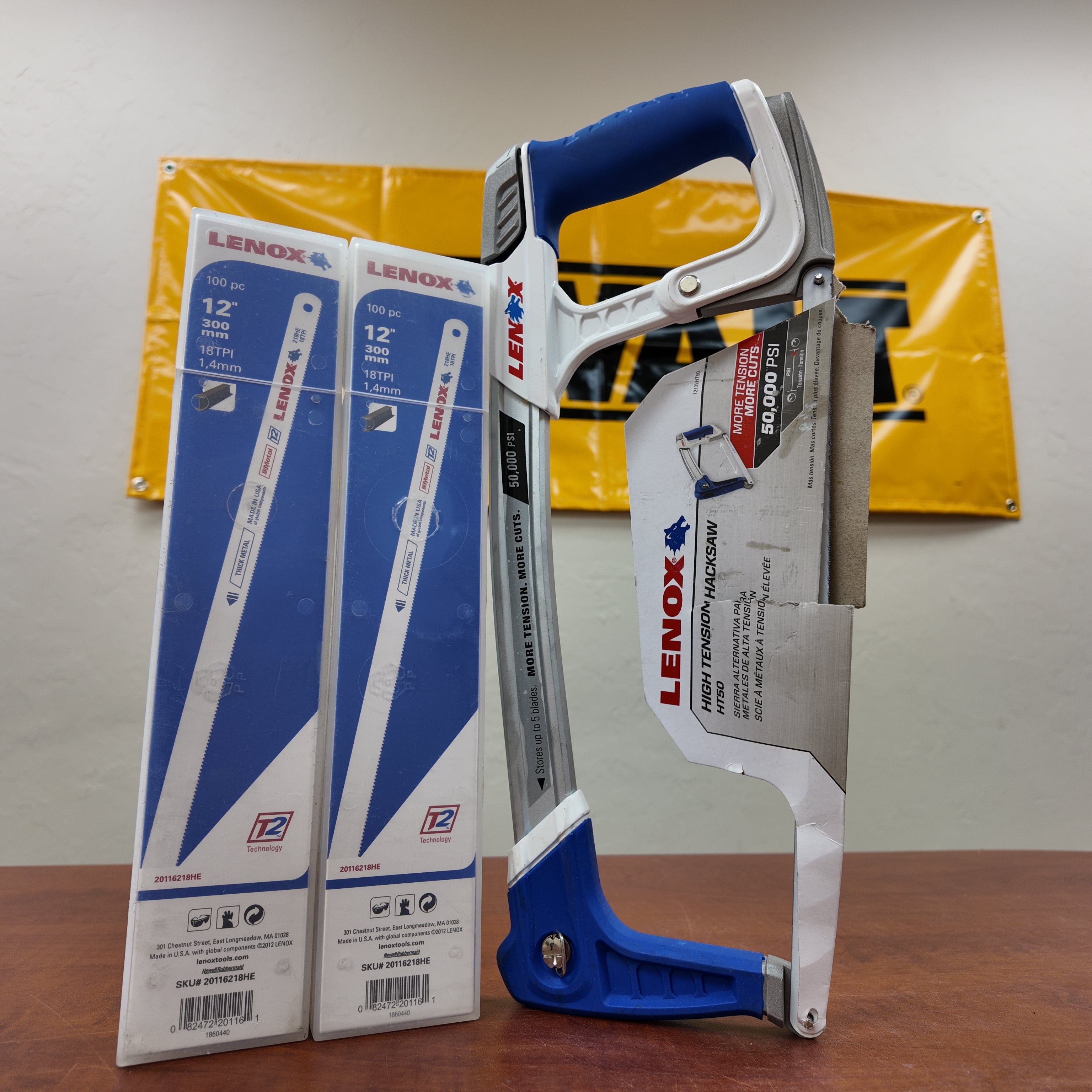 Lenox Hacksaw with 200PK Hacksaw Blades