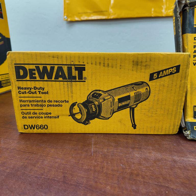 DeWalt Electric Drywall Kit - DW660 Router & DW272 Drywall Screwgun