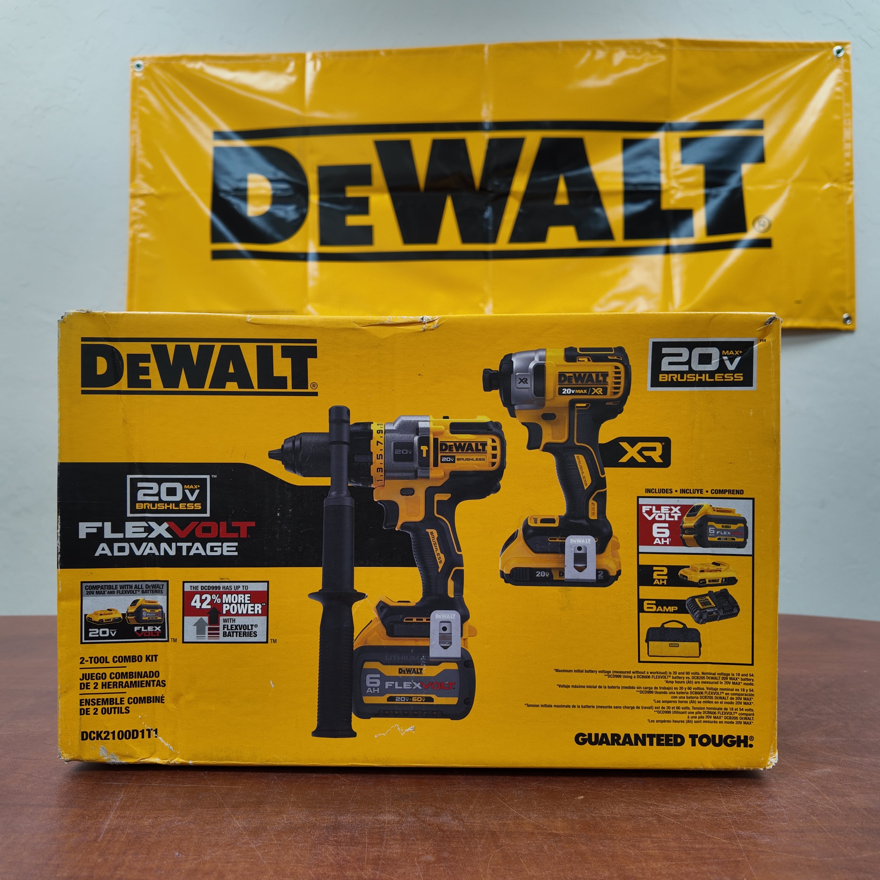 DeWalt 20V MAX 2-Tool Combo Kit Hammerdrill/Driver and Impact Driver - DCK2100D1T1