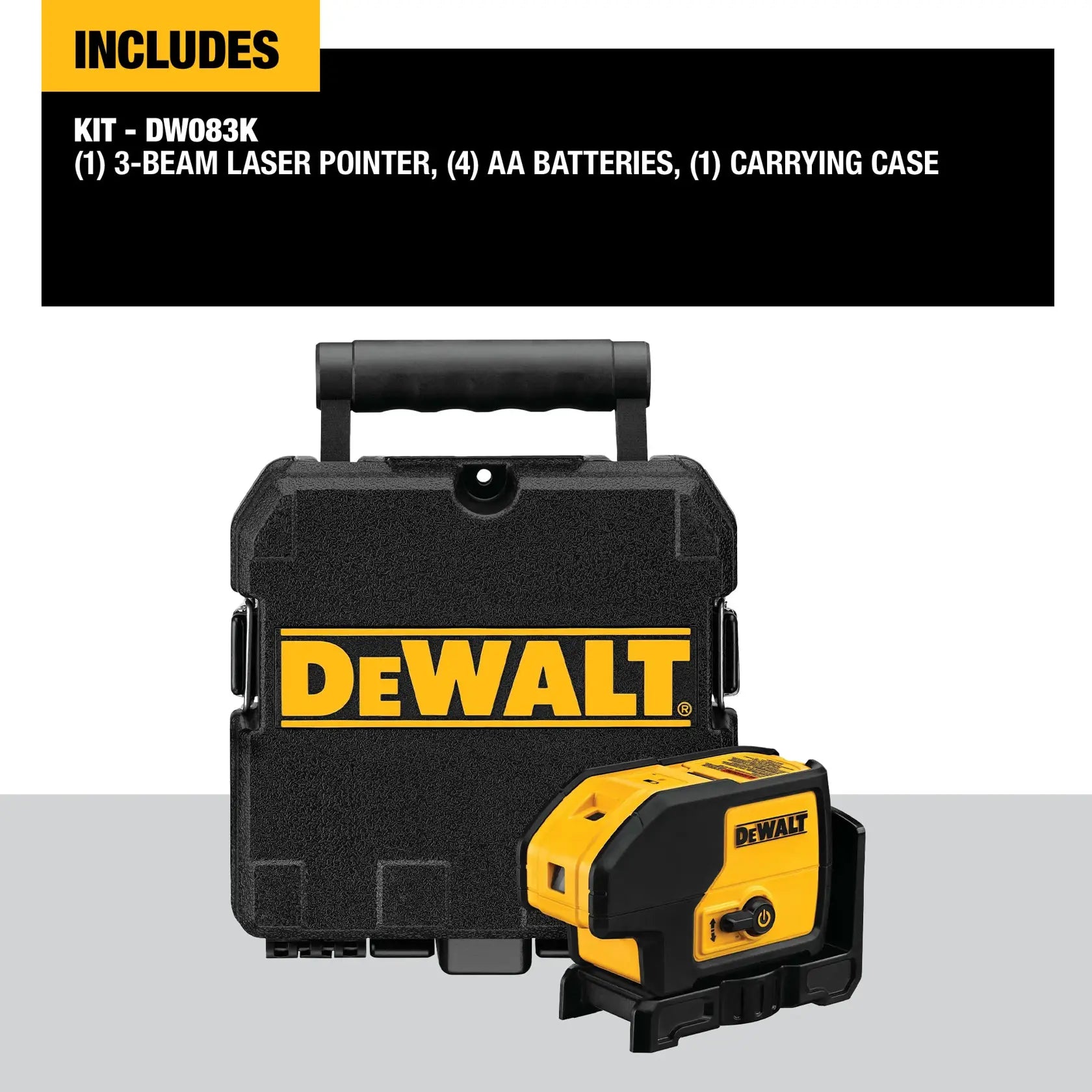 DeWalt 3-Beam Red Laser Pointer – DW083K