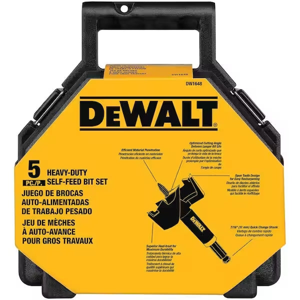 DeWalt 5-Piece Self Feed Kit - DW1648