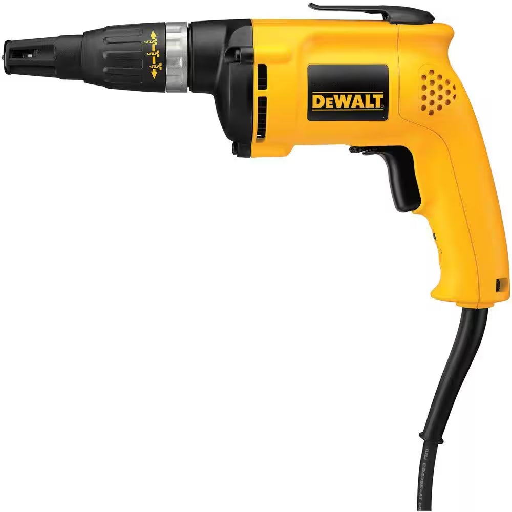 DeWalt Lightweight Corded VSR Drywall Scrugun (4,000 rpm) - DW252