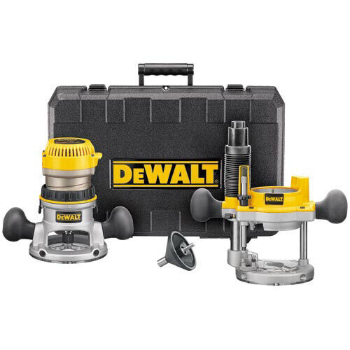 DeWalt Heavy-Duty 1-3/4 HP Fixed Based/Plunge Router Combo Kit - DW616PK