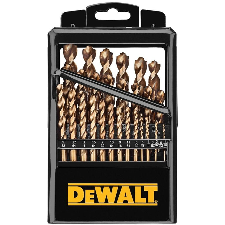 DeWalt 29 pc. Industrial Cobalt Alloy Steel Pilot Point Drill Bit Set - DWA1269