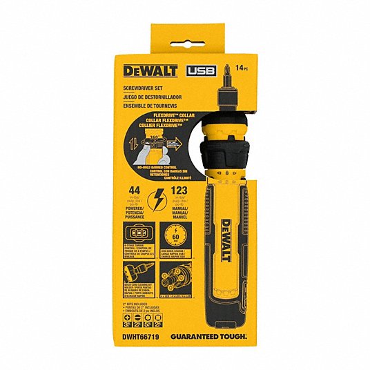 DeWalt 14 Pc. Cordless Screwdriver with Flexdrive Control - DWHT66719