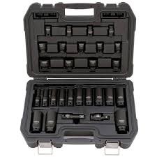 DeWalt 28pc 1/2-inch dr. Standard & Deep Impact Socket Set 6 PT - DWMT19244