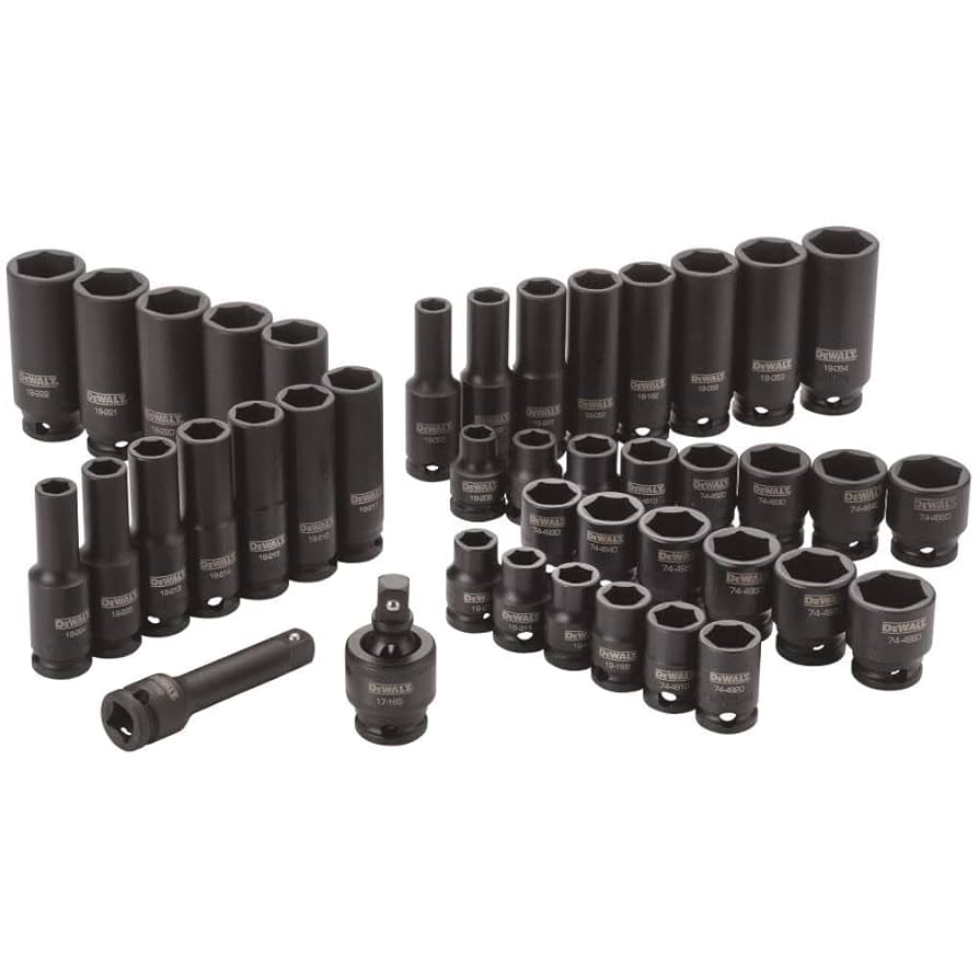 DeWalt 42 pc. 3/8 in. Drive Combination Impact Socket Set - 6 Point - DWMT19248