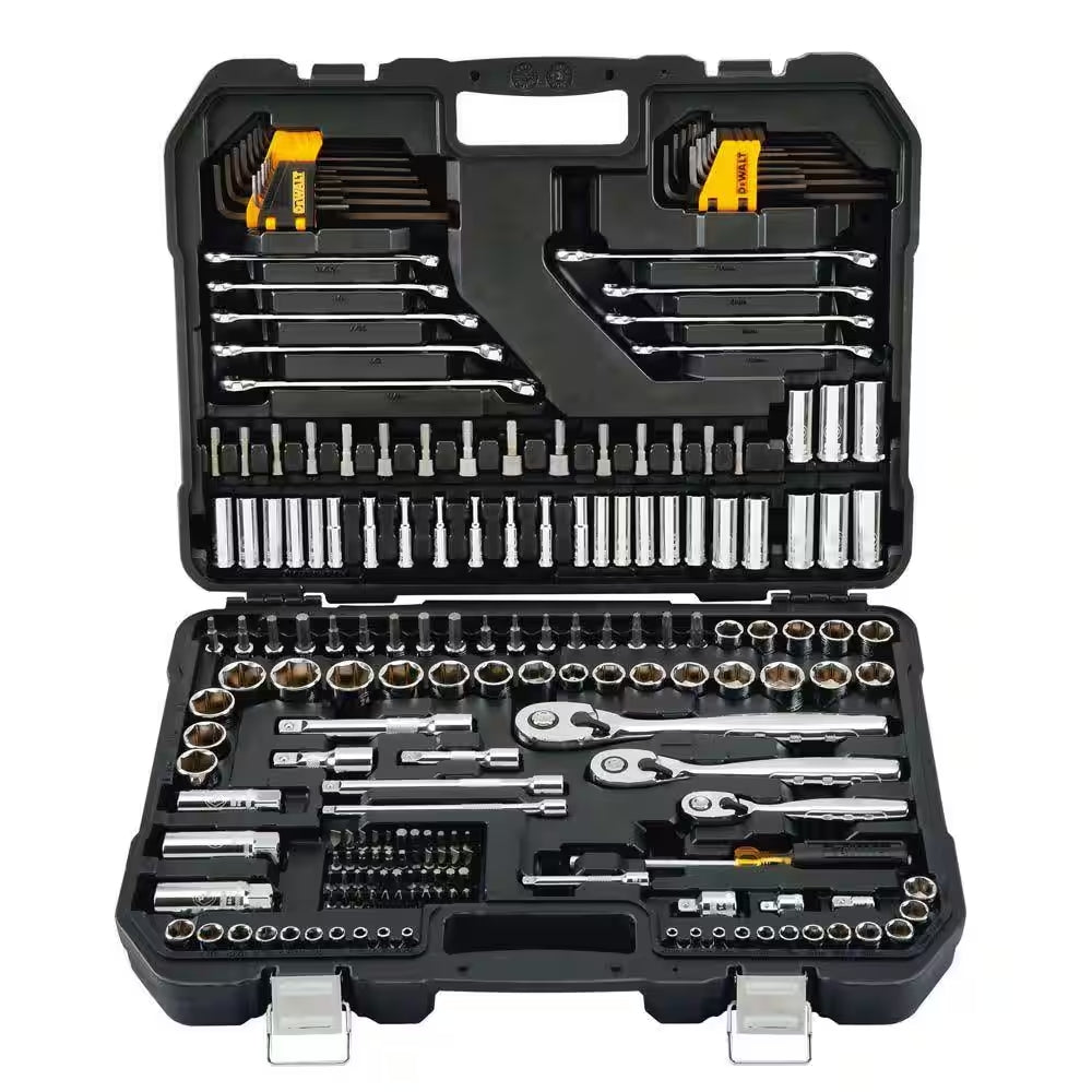 DeWalt 1/4 in., 3/8 in., and 1/2 in. Drive Polished Chrome Mechanics Tool Set (200-Piece) - DWMT75000