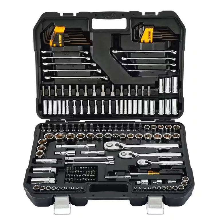 DeWalt 1/4 in., 3/8 in., and 1/2 in. Drive Polished Chrome Mechanics Tool Set (200-Piece) - DWMT75000