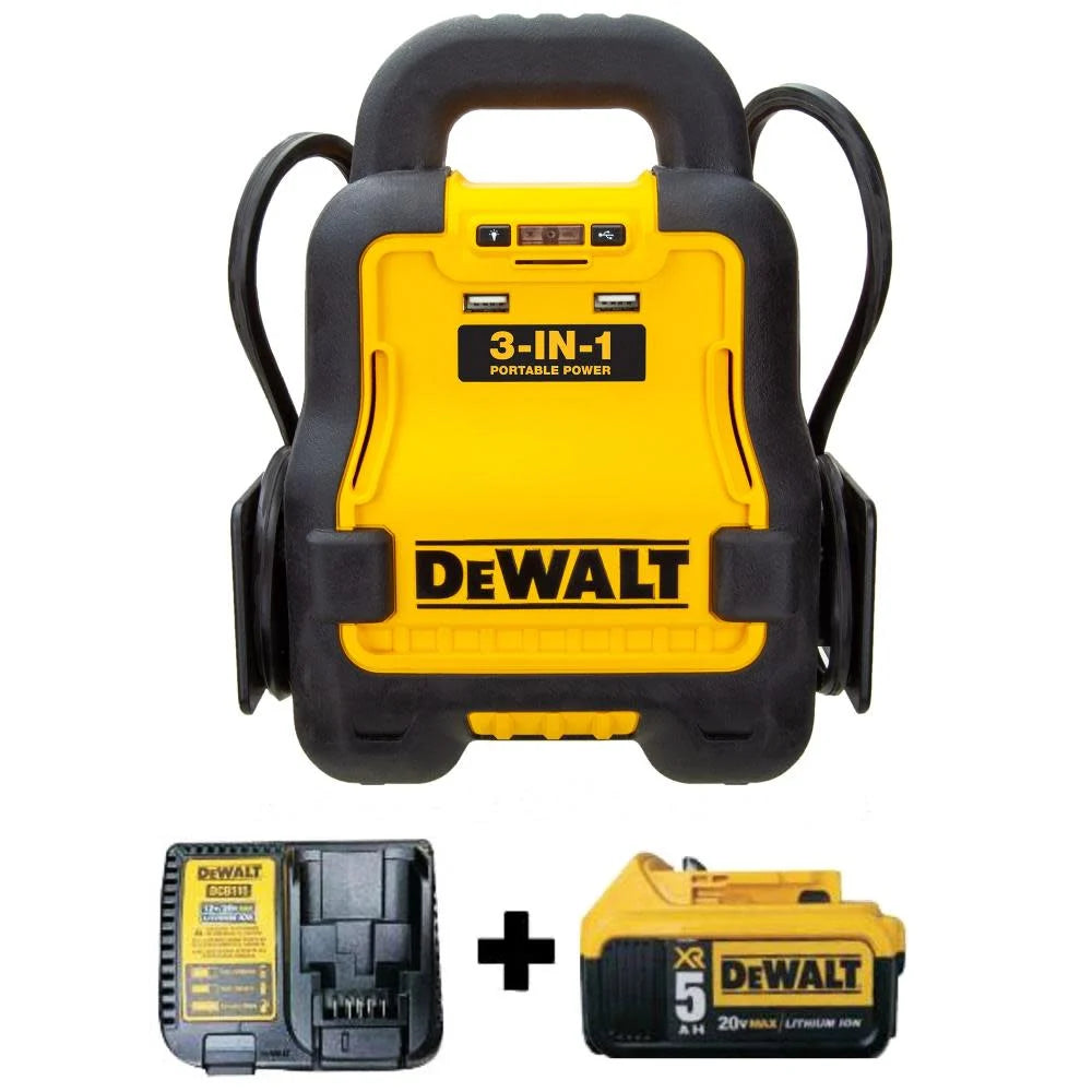DeWalt Battery Booster Combo Pack, Includes 5AH Battery and Charger - DXAE20VBBK