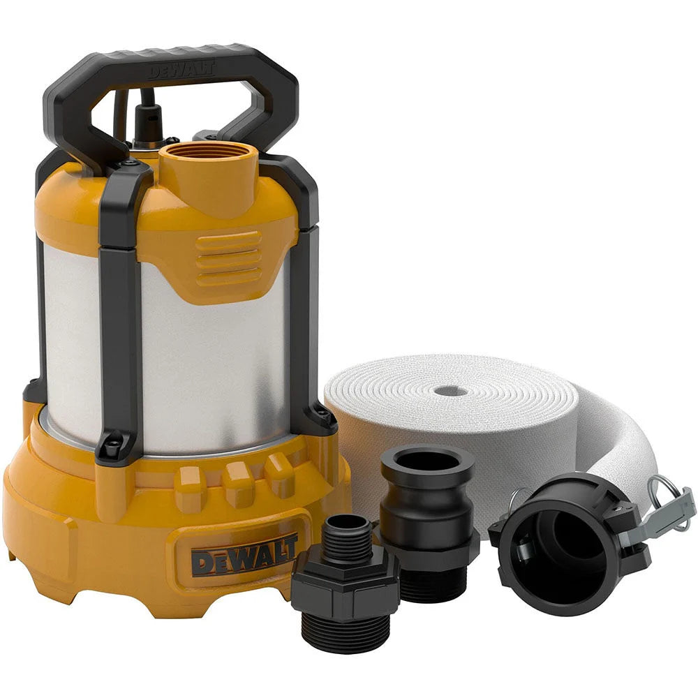 DeWalt 1/3 HP Aluminum Aubmersible Utility Pump with Hose Kit - DXWP61379