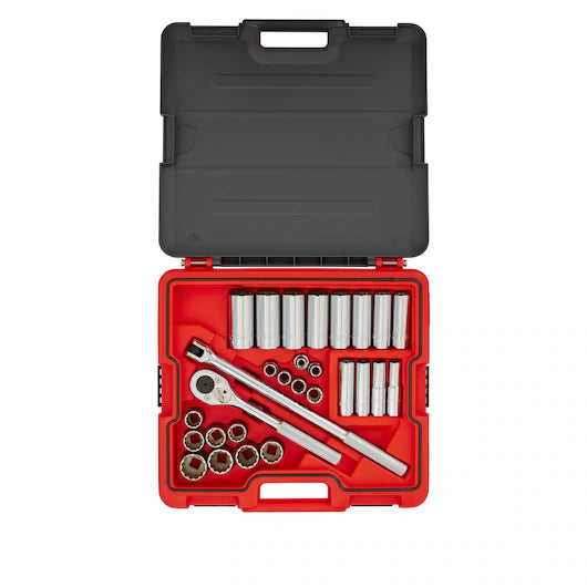 Proto 1/2-inch Drive 12-Point Socket Set (30 pc.) - J54130T