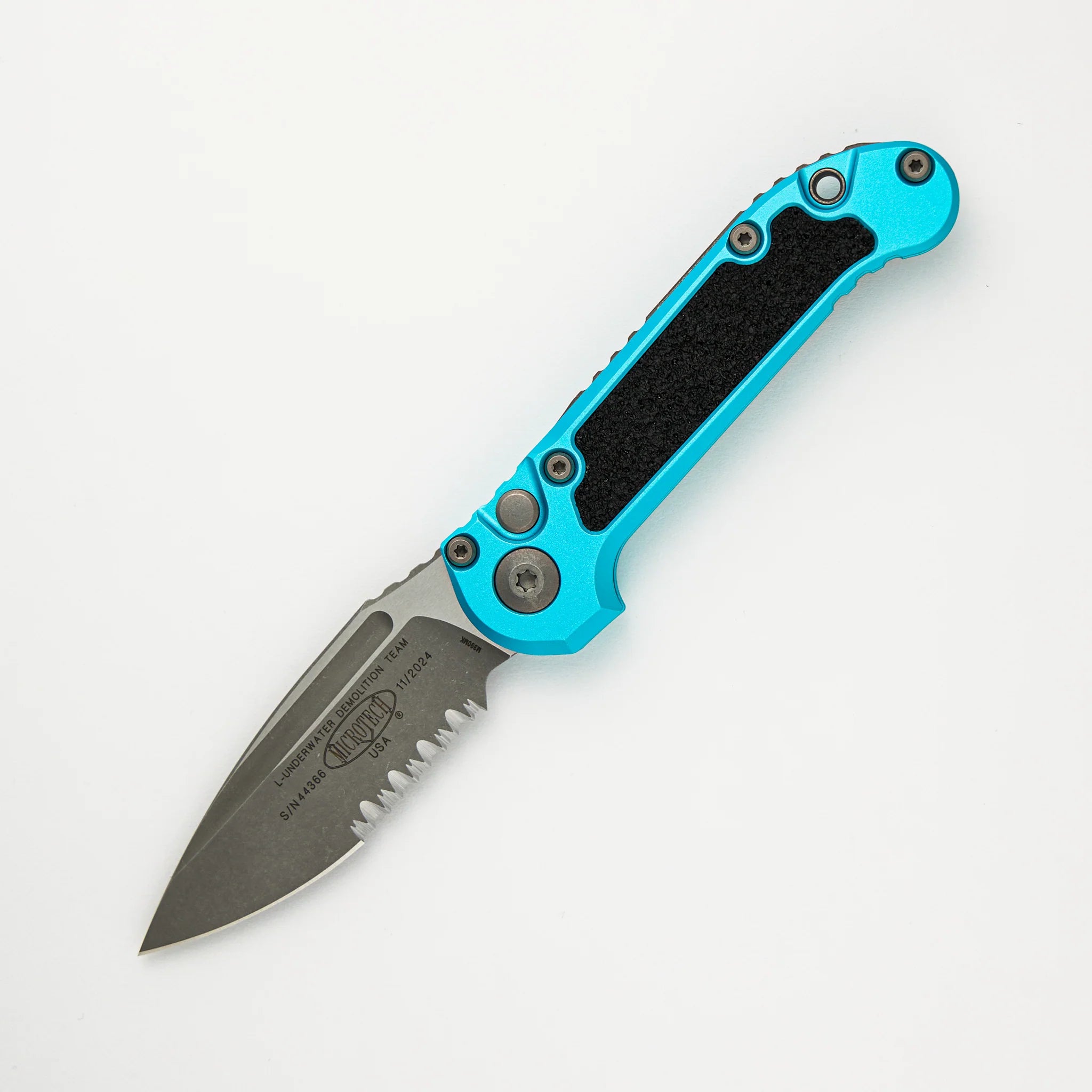 Microtech LUDT GEN 3 Turquoise Partial Serrated - 1135-2 TQ