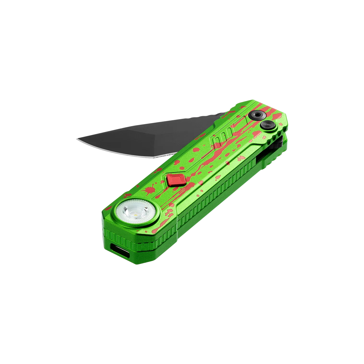 Olight OKNIFE LK Zombie Green Folding Knife + Rechargeable Flashlight