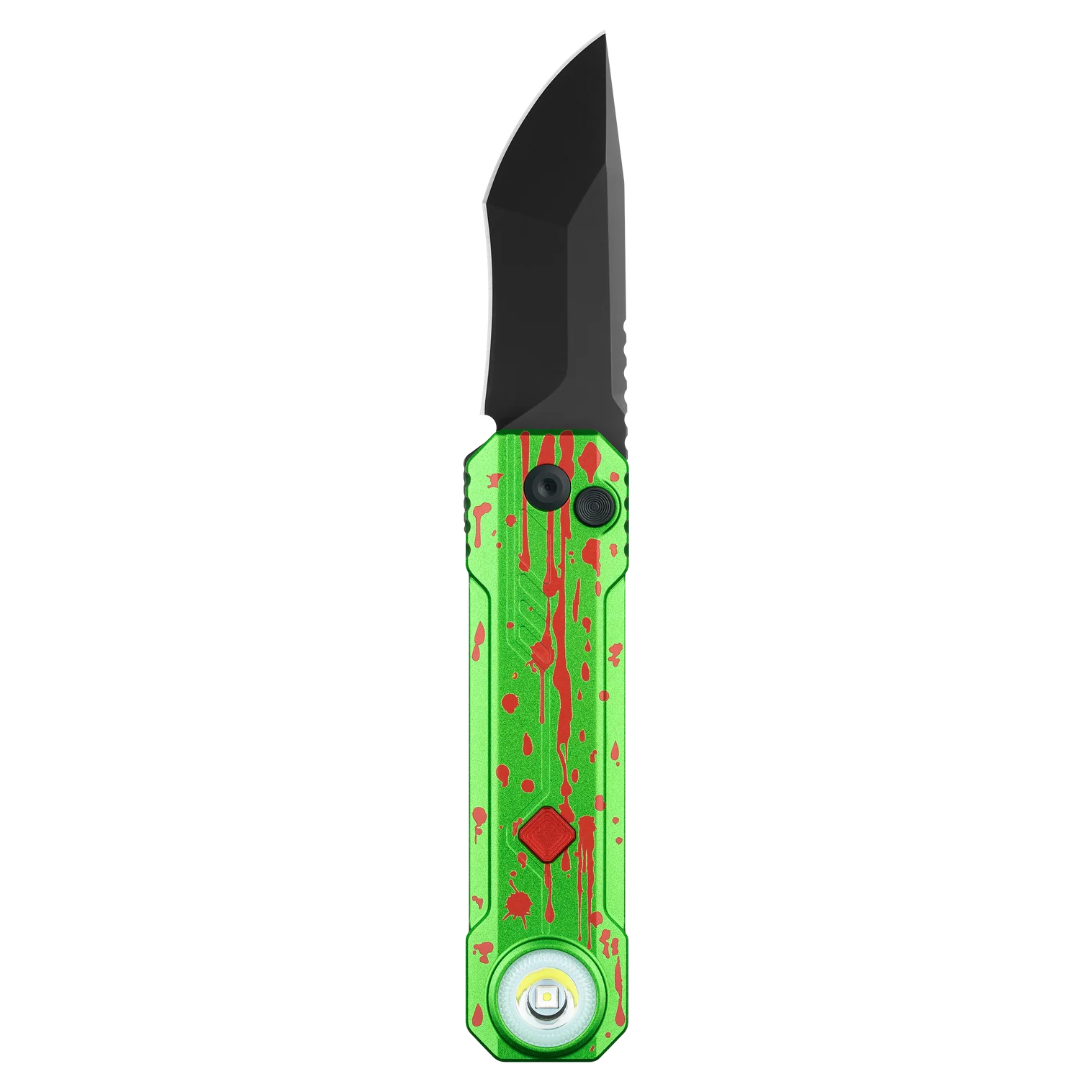 Olight OKNIFE LK Zombie Green Folding Knife + Rechargeable Flashlight