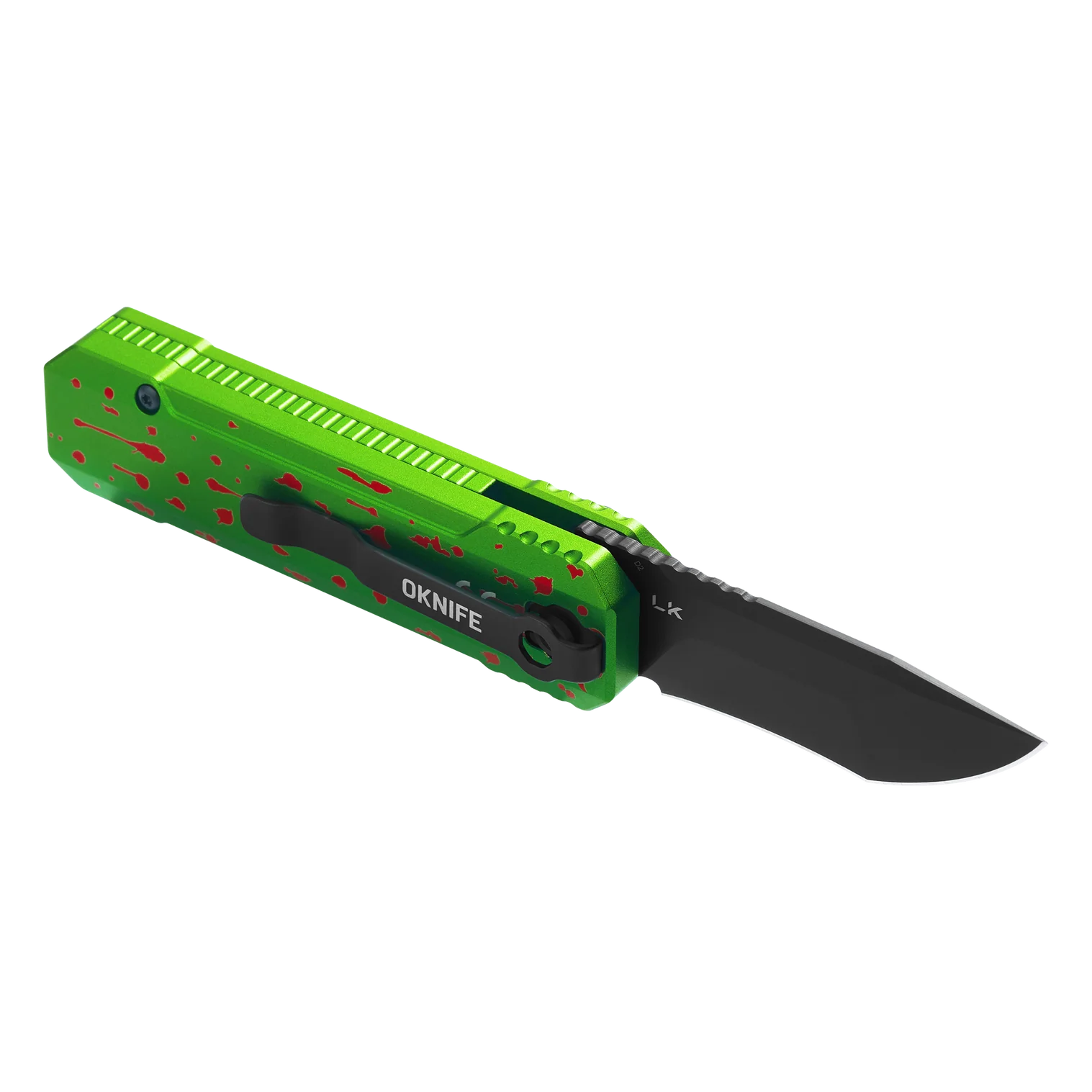 Olight OKNIFE LK Zombie Green Folding Knife + Rechargeable Flashlight