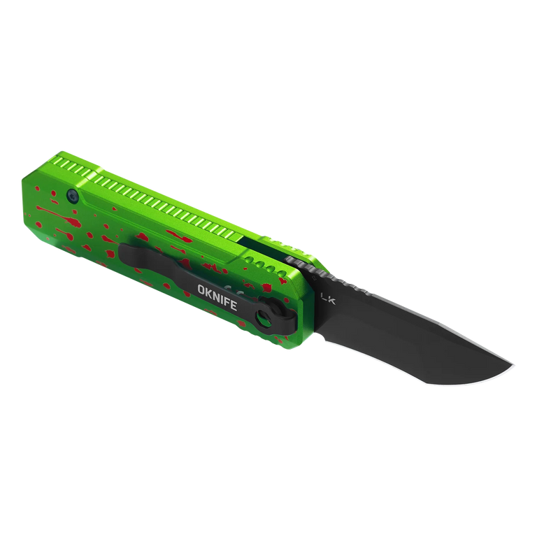 Olight OKNIFE LK Zombie Green Folding Knife + Rechargeable Flashlight