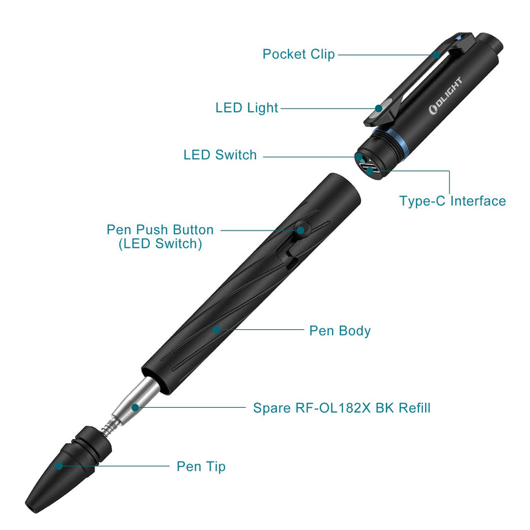 O-Light O'Pen Pro LED Penlight with Laser Pointer