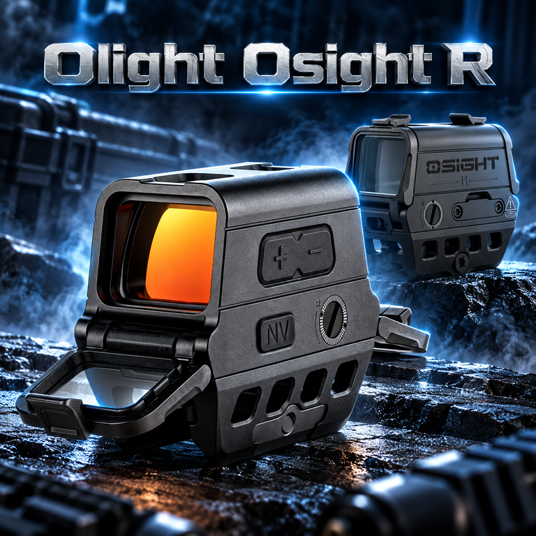 Olight Osight R Enclosed Red Dot Sight – 2 MOA Dot / 65 MOA Circle Multi-Reticle, T1/T2 Footprint
