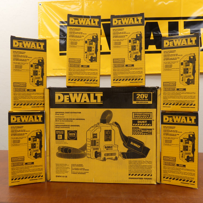 DeWalt Dust Collection System with x6 Replacement Filters - DWH161B (#1)
