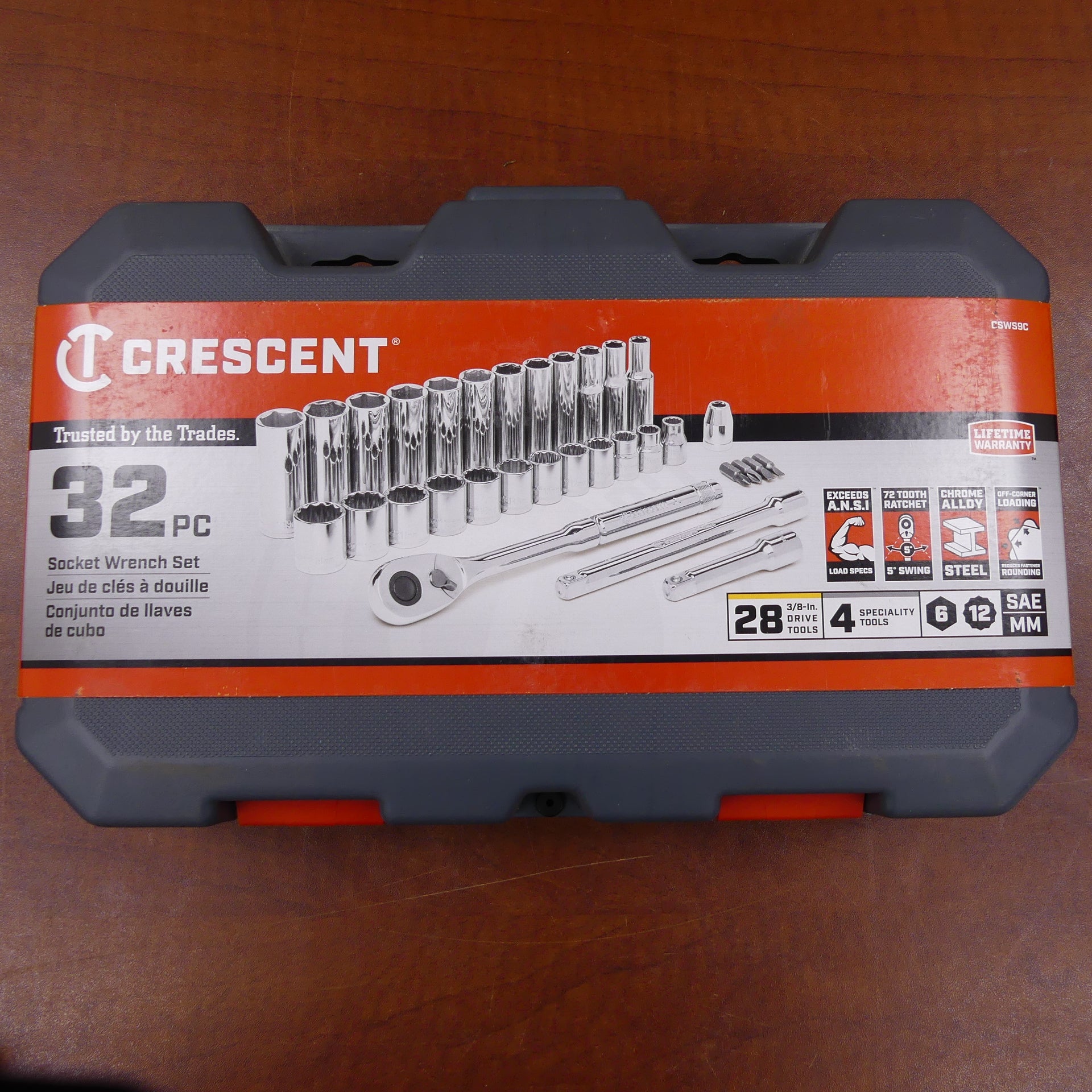 Crescent Combination Socket & Wrench Set - CCWS3-05 & CSWS9C