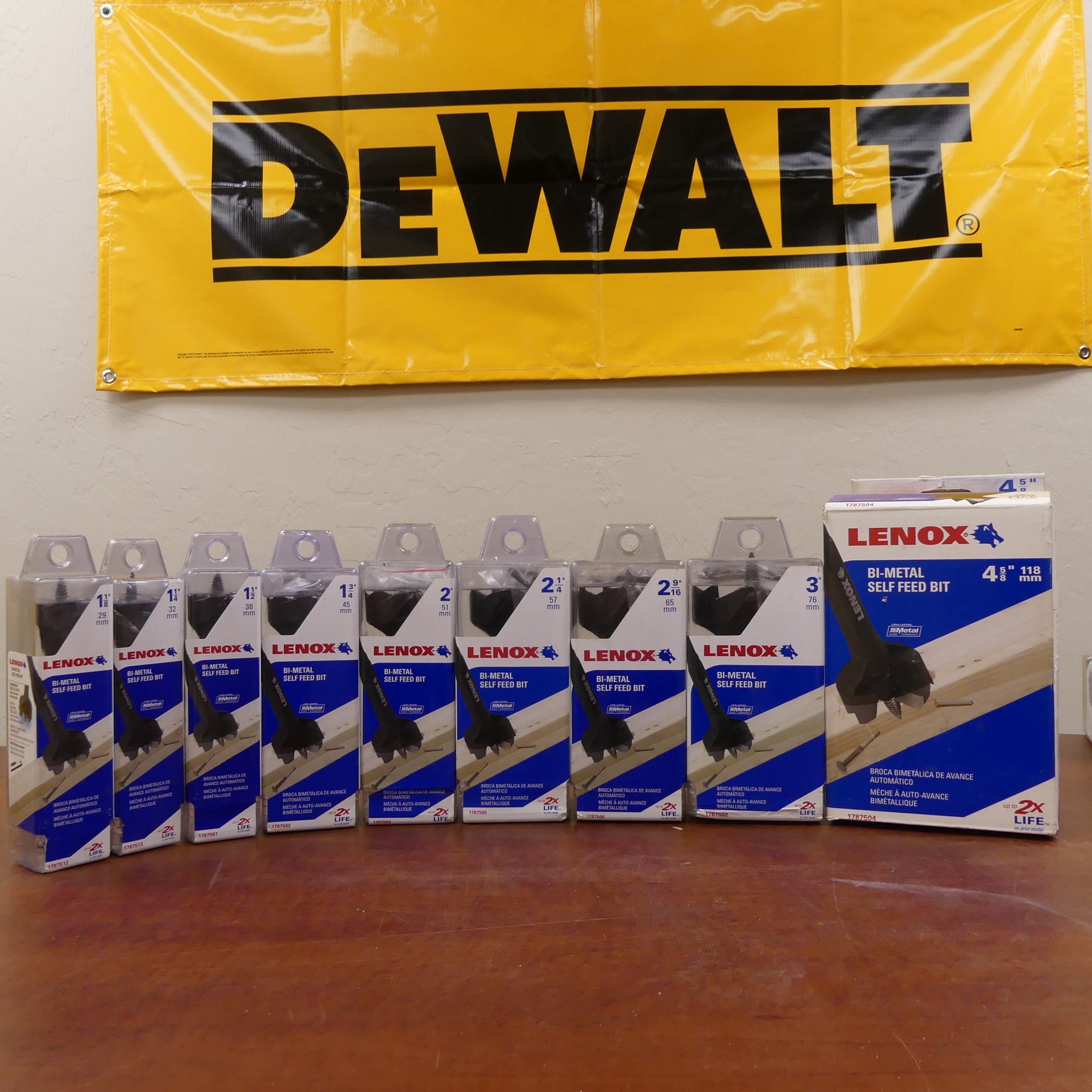 Lenox Complete Bi-Metal Self-Feed Bit Set