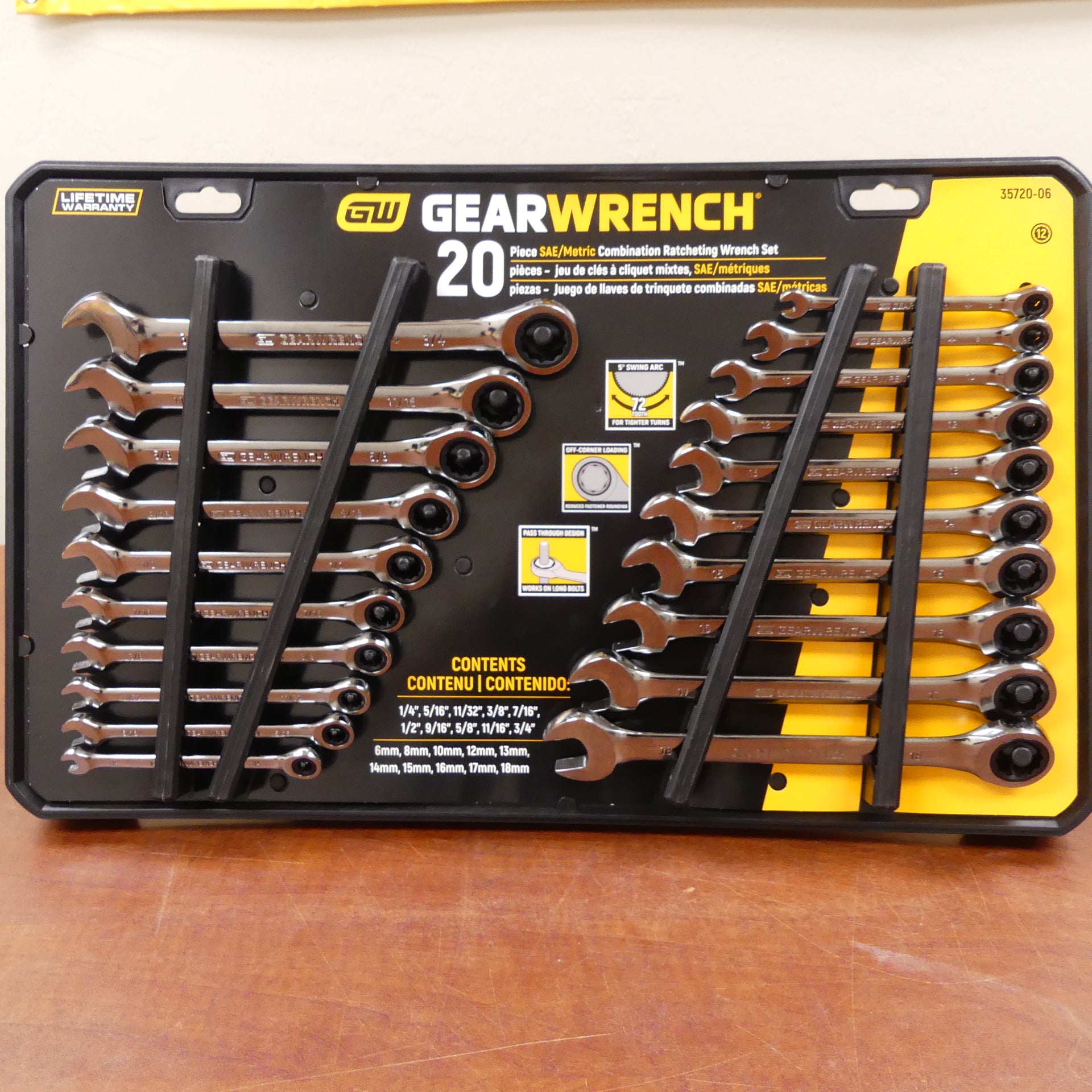 Crescent & Gear Wrench Professional Wrench Set