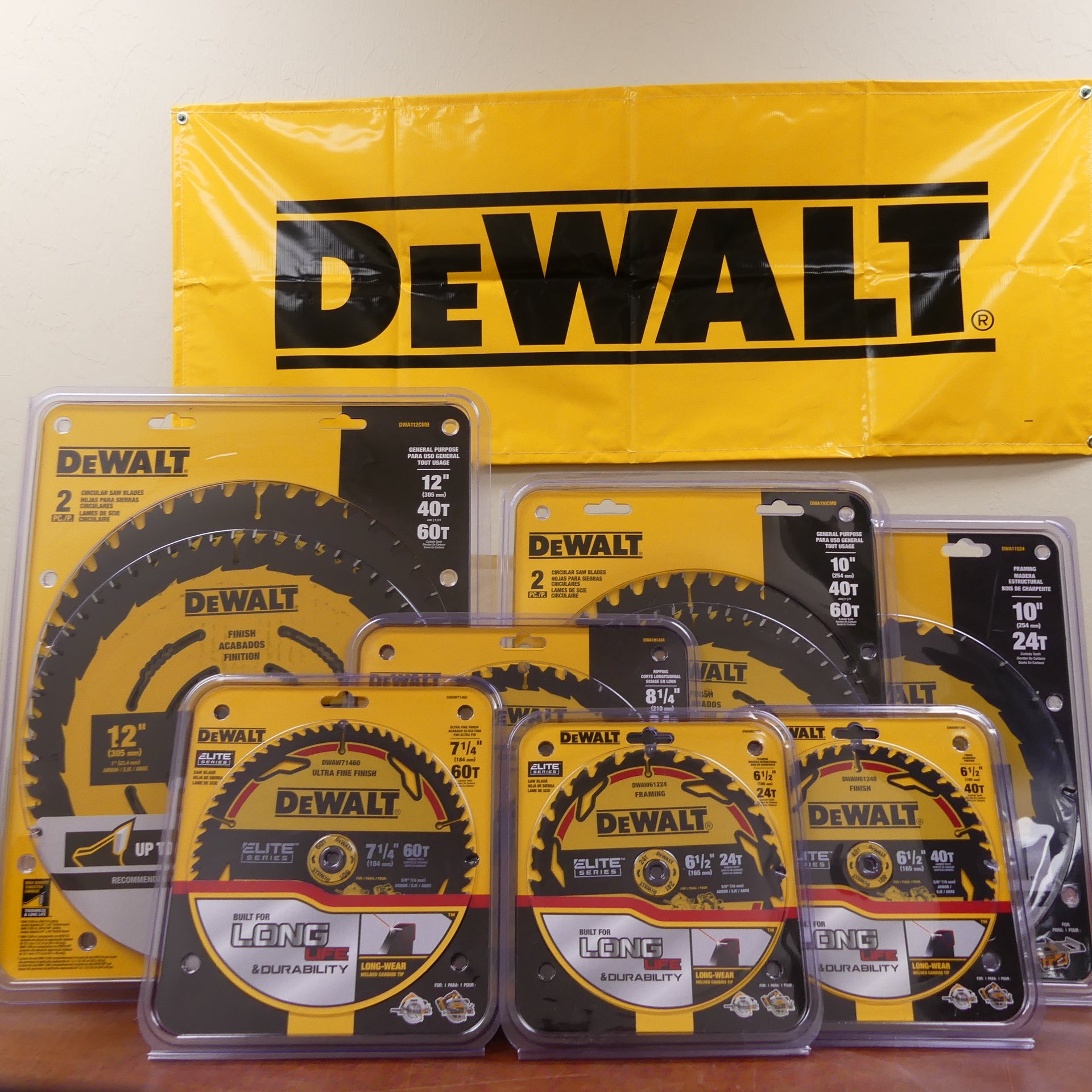 DeWalt Premium Saw Blade Set - Sizes 6-1/2