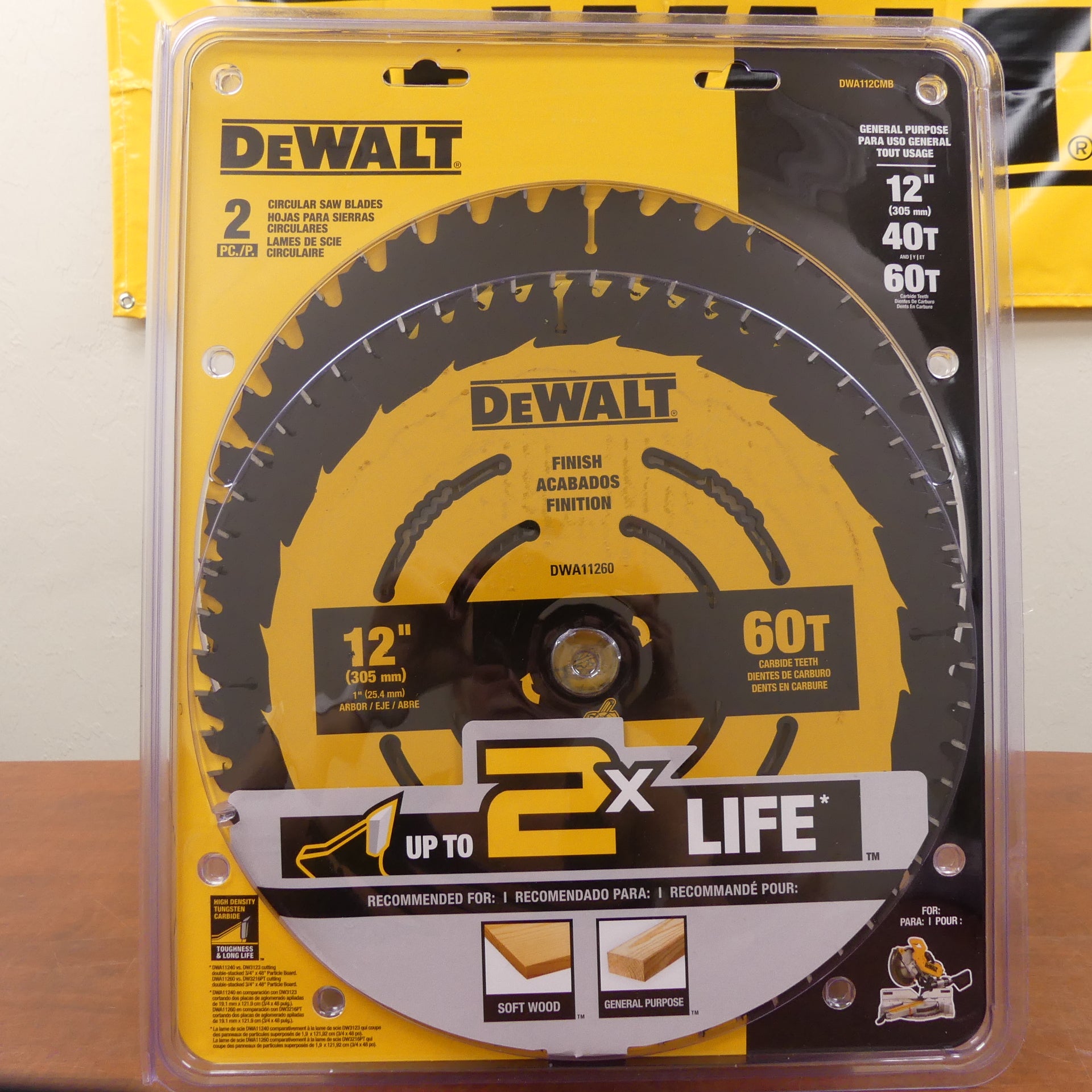 DeWalt Premium Saw Blade Set - Sizes 6-1/2