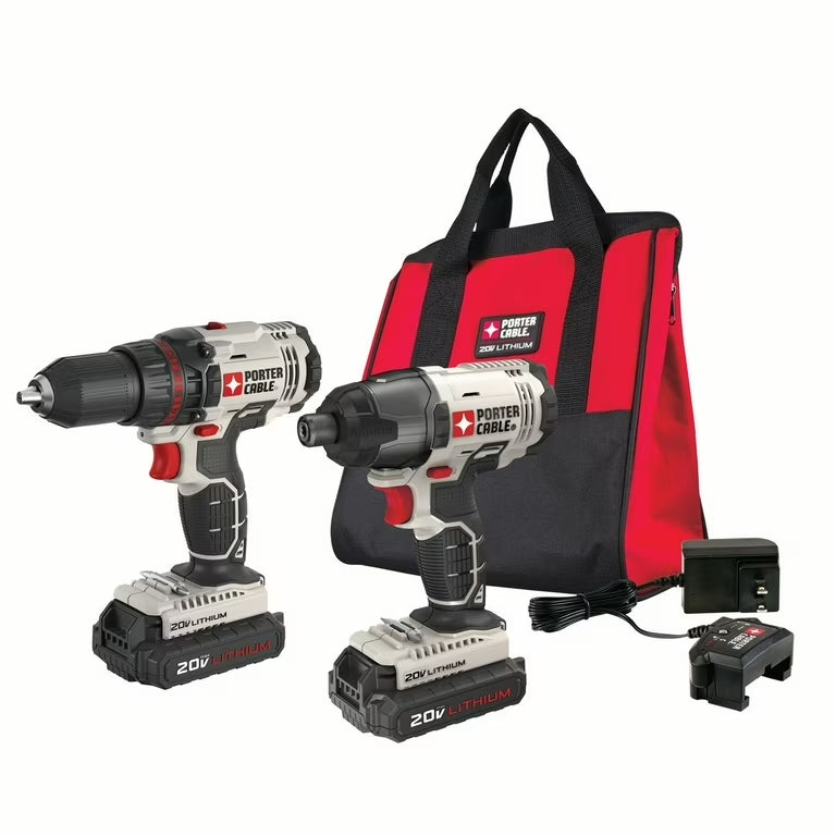 Porter Cable 20V MAX 2-Tool Combo Kit 1/2