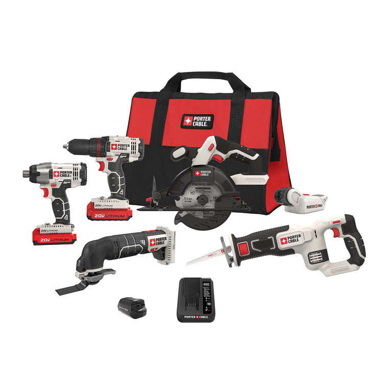 Porter-Cable 20V MAX 6-Tool combo Kit - PCCK617L6